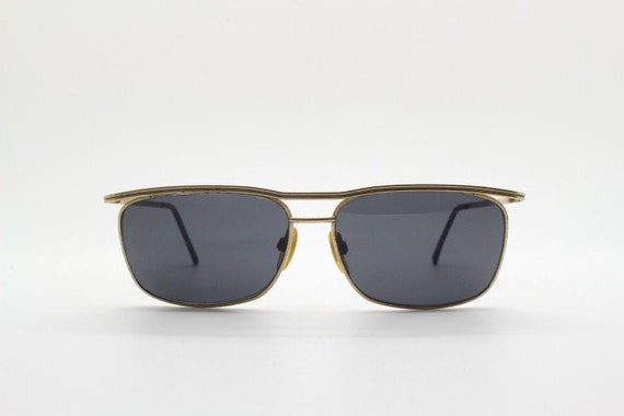 Sophisticated 60s vintage angular gold frame sung… - image 3