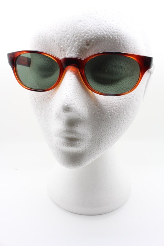 60s vintage cat eye sunglasses. Mottled amber and… - image 5