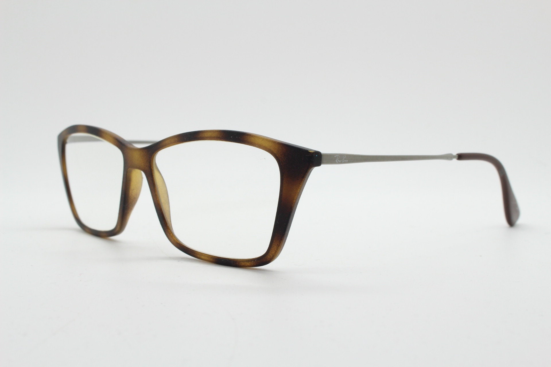Ray-ban Sharp Cat Eye Glasses Model 7022. Tortoise Rubber - Etsy