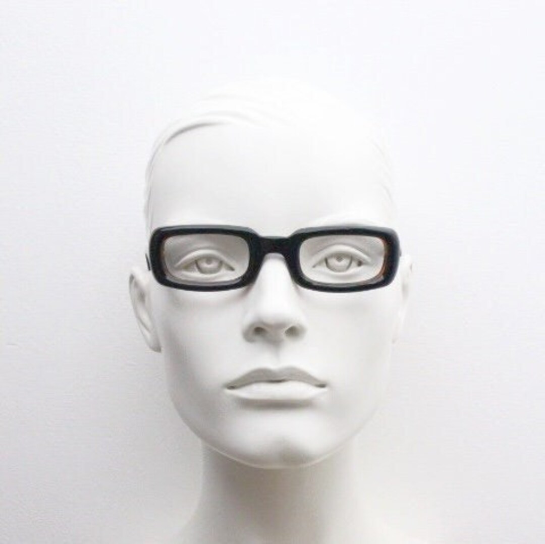 90s Vintage Rectangular Eye Glasses Made in Italy by Look. Thickened ...