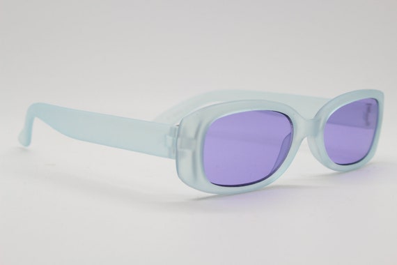 Kid's Y2K vintage sunglasses. Transparent frosted… - image 5
