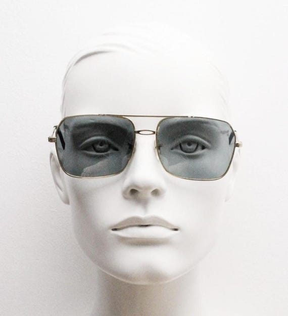 60s True Vintage Square Aviator Lightweight Gold Metal