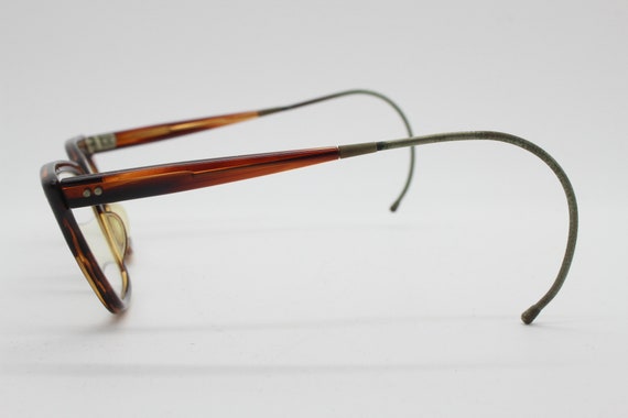 Vintage 40s slim wayfarer design glasses with fle… - image 5