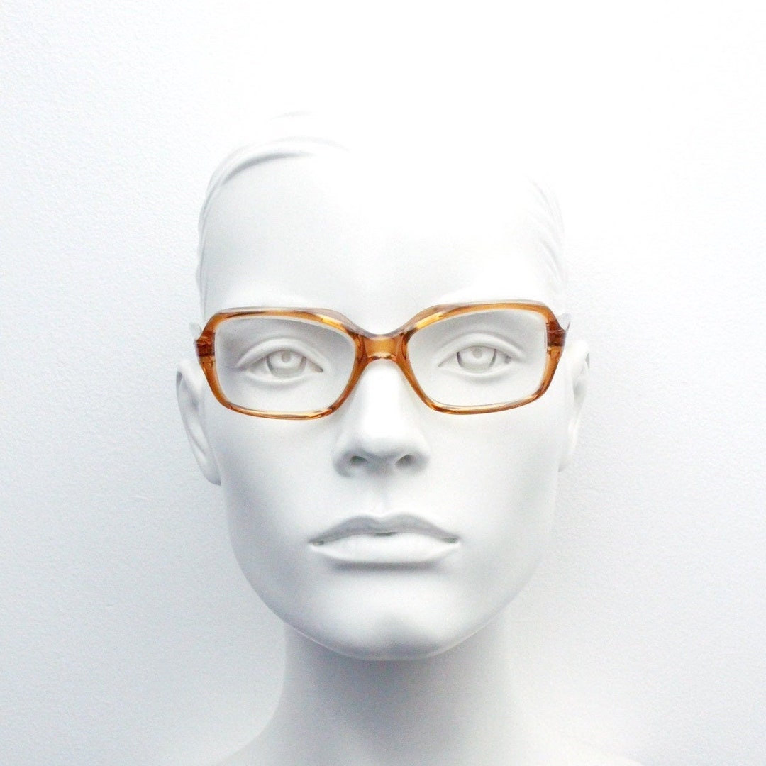 60s Vintage Rectangular Glasses by Ballade Made in France. Transparent ...