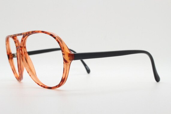 70s vintage acetate square aviator eye glasses. M… - image 4