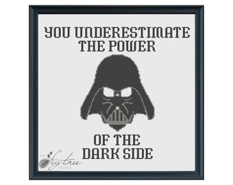 Star Wars Darth Vader Digital Cross Stitch Pattern