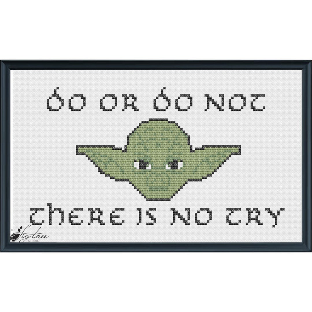 Star Wars Yoda Digital Cross Stitch Pattern Etsy