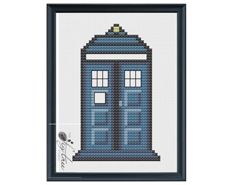 TARDIS Cross Stitch Digital File