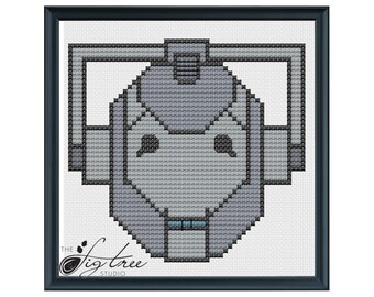 Cyberman Cross Stitch Digital Pattern
