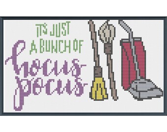 It's Just a Bunch of Hocus Pocus Digital Cross Stitch Pattern