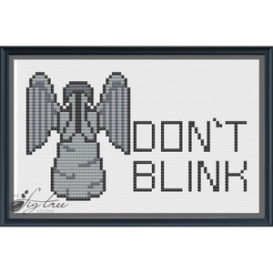 Don&#39;t Blink Cross Stitch Digital Pattern