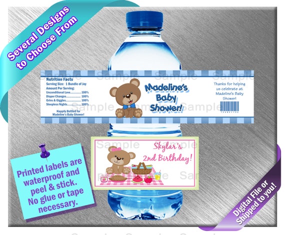 teddy bear water bottle