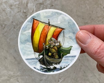 VINYL STICKER - Viking Mouse