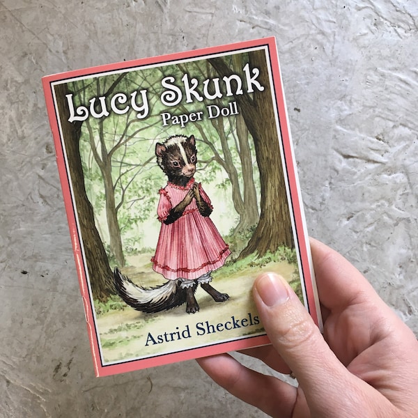 Skunk Paper Doll - Etsy