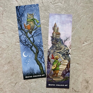 Whimsical Bookmark Collection (set of 2 bookmarks) for book lovers