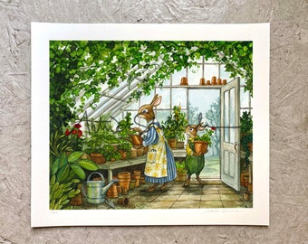 PRINT - In the Greenhouse (archival limited edition giclee print, signed & numbered)