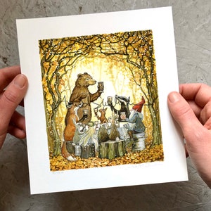 PRINT - Mr. Bear’s Autumn Feast (archival limited edition giclee print, signed & numbered)