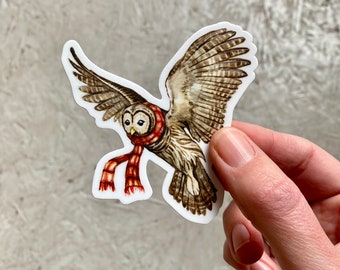 VINYL STICKER - Flying Owl