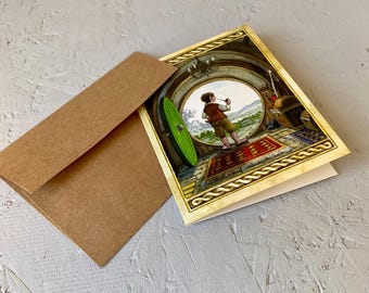 The Round Green Door/Hobbit (blank card)