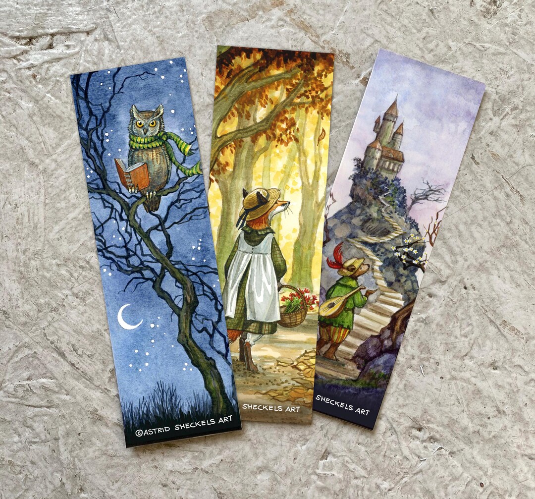 Story Time Bookmark Collection (set of 3 Bookmarks) for Book Lovers - Etsy