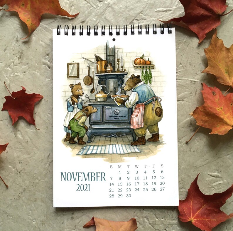 2021 Art Calendar Small Calendar limited edition | Etsy