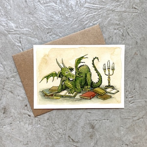Rat de bibliothèque (petite carte) 3,5 x 5