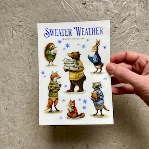 AUTOCOLLANT EN VINYLE - Météo pour les pulls