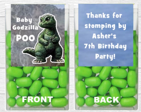 Godzilla Vs. Kong Water Bottle Label King of Monsters -   Monster  party favors, Godzilla birthday party, Godzilla birthday