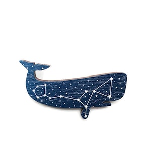 Whale Pin, Whale Brooch, Whale Constellation Brooch, Whale Jewelry, Whale Gift, Gift For Her, Astronomy, Space, Constellation