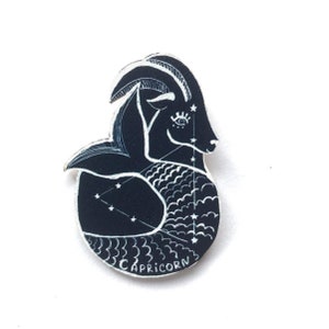 Steenbok sterrenbeeld broche