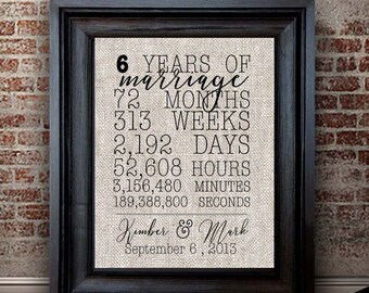 6 months anniversary etsy