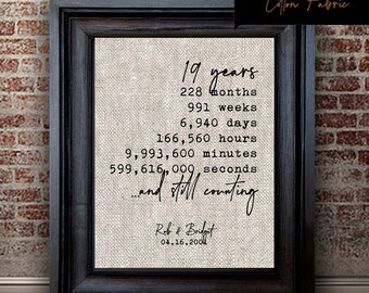 19 year anniversary gift for husband