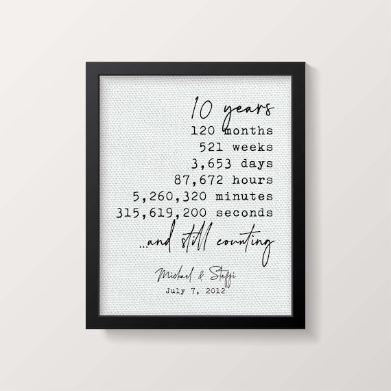 10 year anniversary gift for wife deals