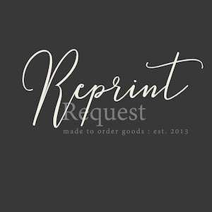 Reprint Request