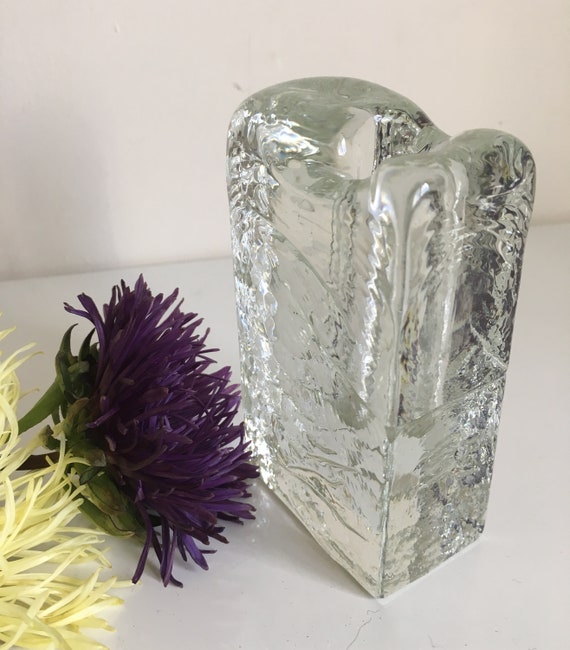 Vintage Oblong Solifleur Vase By M G Mundgeblasen West Germany Etsy