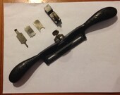 EARLY model, Stanley No.66 hand beader with ORIGINAL fence and 3 blades