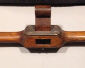 Rare, coach makers spokeshave, or router plane. Cast steel and rosewood wedge.