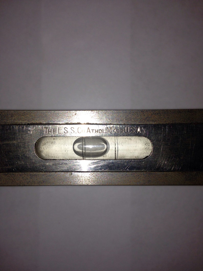 Vintage L.S. Starrett Co. ornate cast iron level in ORIGINAL Etsy