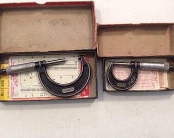 2, Starrett Micrometers. Both In ORIGINAL Boxes