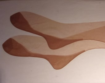 Bas Couture Les Nylons D'Oliv Cuivre - Taille Small, 15 Deniers, 100% Nylon, Neufs Avec étiquettes