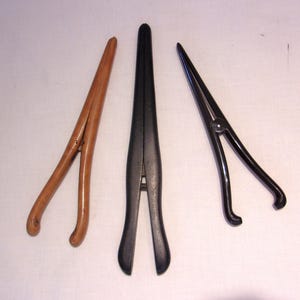 Set aus 3 Handschuhdehnern Ebenholz/Holz aus dem frühen 20.Jh
