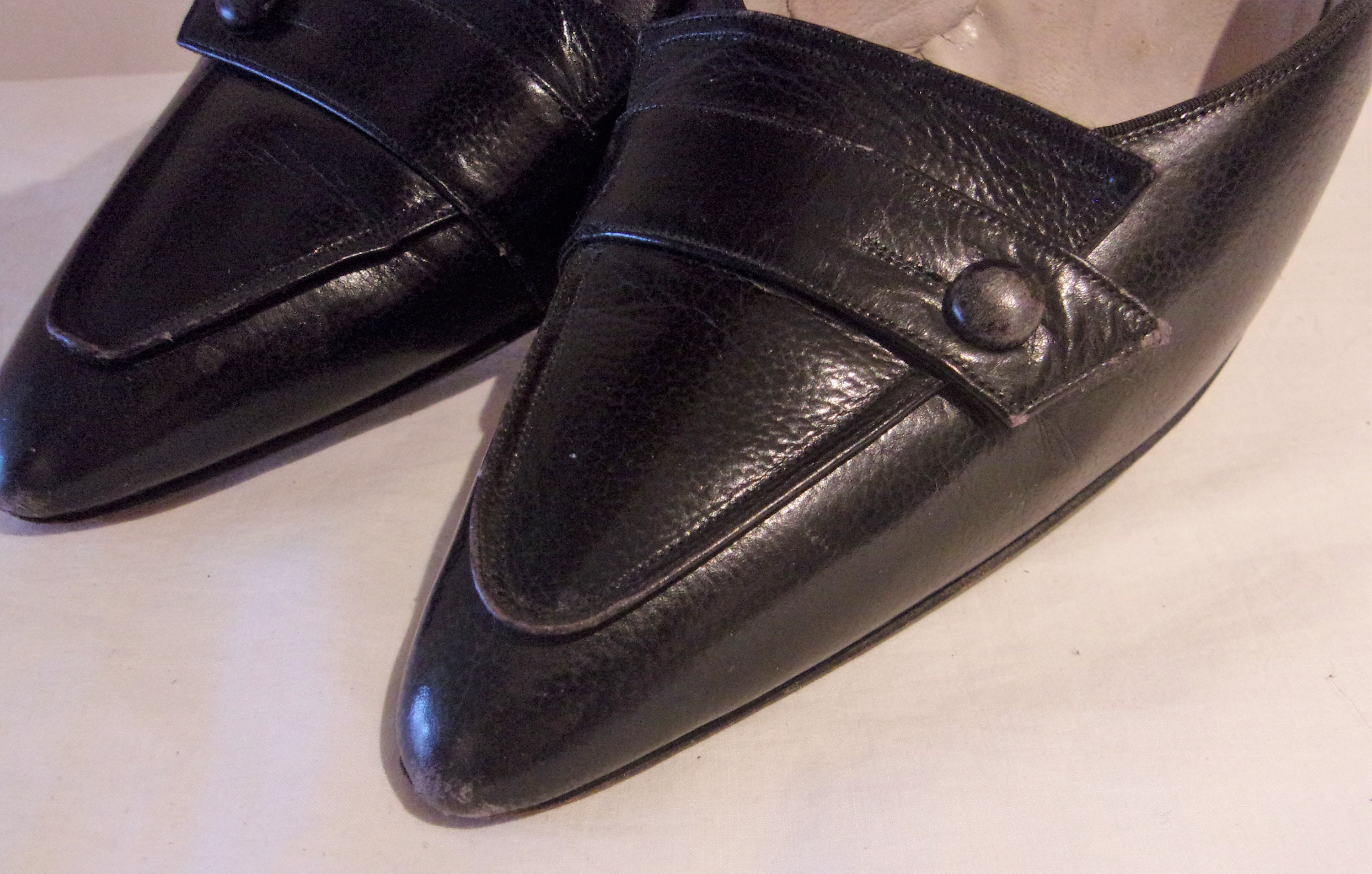 Beautiful 1950s Black Stilettos W/tailored Details US 8 / UK 6 - Etsy UK