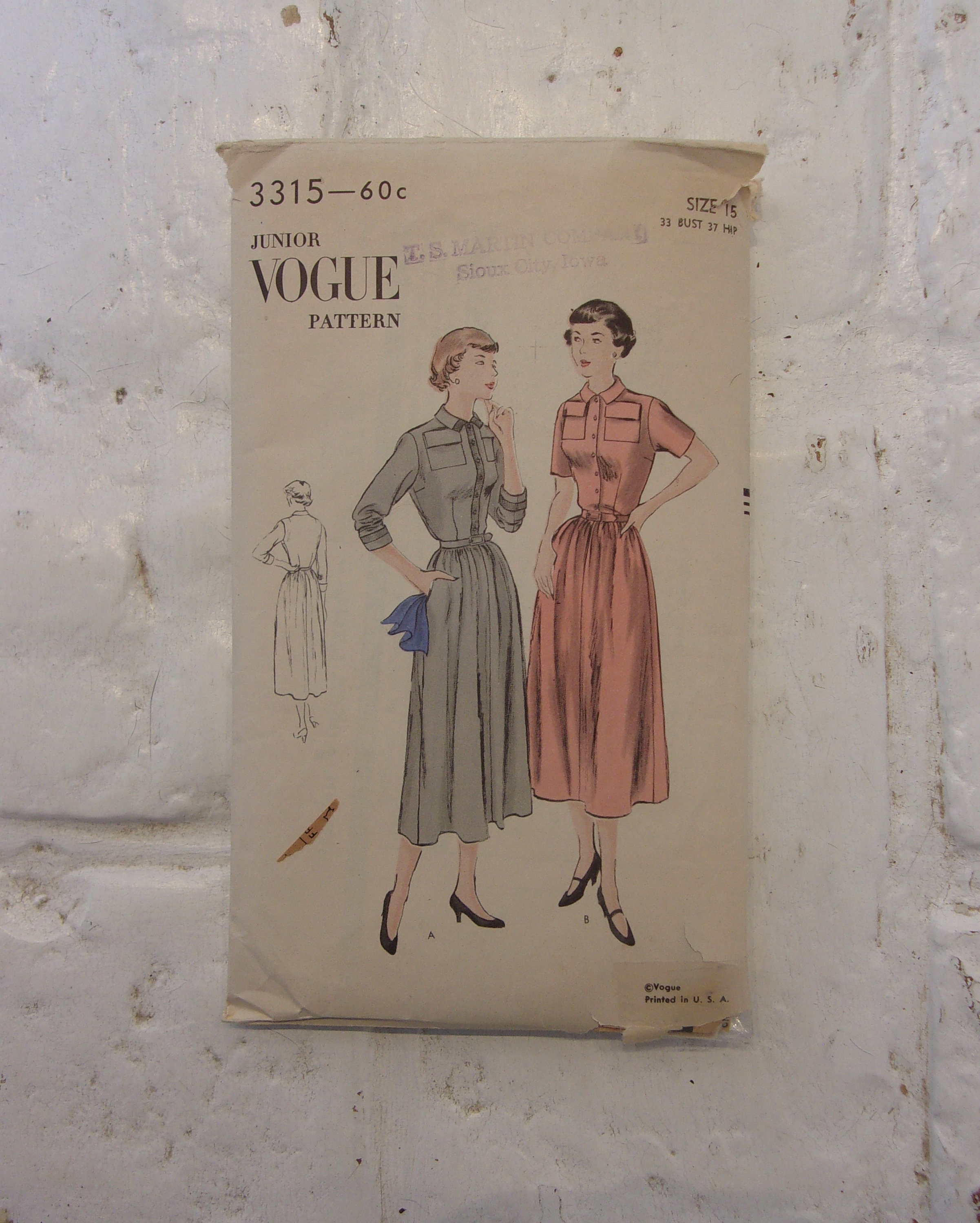 1960s MOD Dress Pattern SIMPLICITY 6306 Classic Swinging 60s