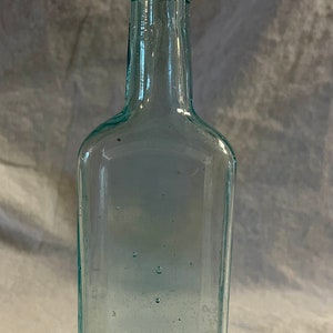 Vintage Chas H Fletchers Castoria Glass Medicine Bottle. S 67 on bottom of bottle. Beautiful light green bottle. Free Shipping in USA