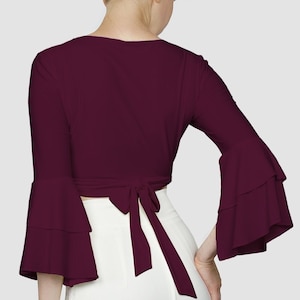 Flamenco Top / Boysenberry