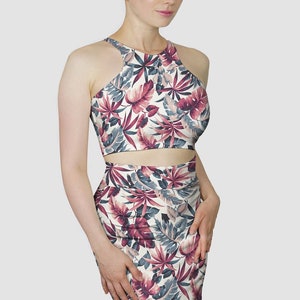 Halfter Set-Kleid | Damen Amatist Palmen Kleid | Neckholder Tank Bodycon Minikleid | Sommer Ärmelloses Kleid | Hot Charming Damen Kleid