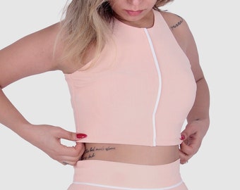 Halter Lined Top / Coral