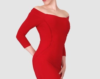 S-Line Dress / Red / Classics