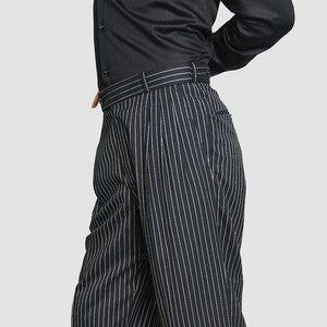 Classic Tango Pants Black White Stripes Tango Pant Tango Pant for Men Tango Pant for Party Casual Tango Pant Wide-Leg Tango Pant imagem 1