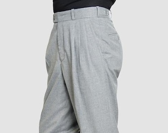 Pantalón de tango clásico / Pantalón de tango gris claro / Pantalón de tango para hombre / Pantalón de tango para fiesta / Pantalón de tango informal / Pantalón de tango de pierna ancha